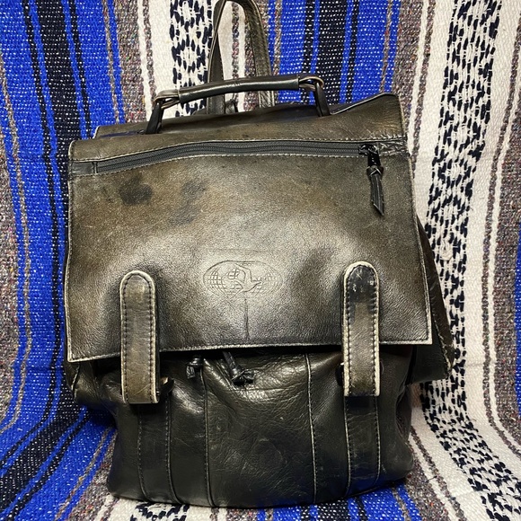 genuine leather rucksack